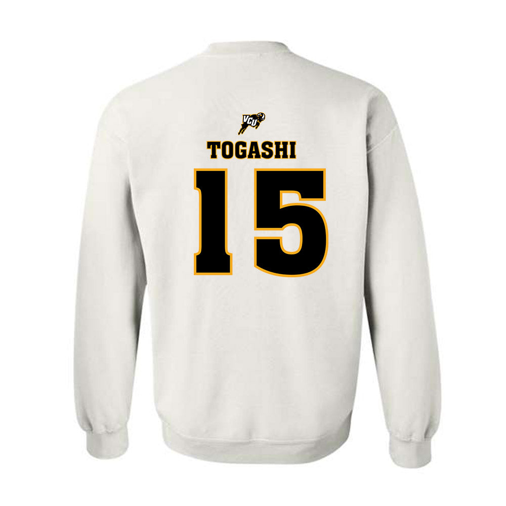 VCU - NCAA Men's Soccer : Kishin Togashi - Sports Shersey Crewneck Sweatshirt-1