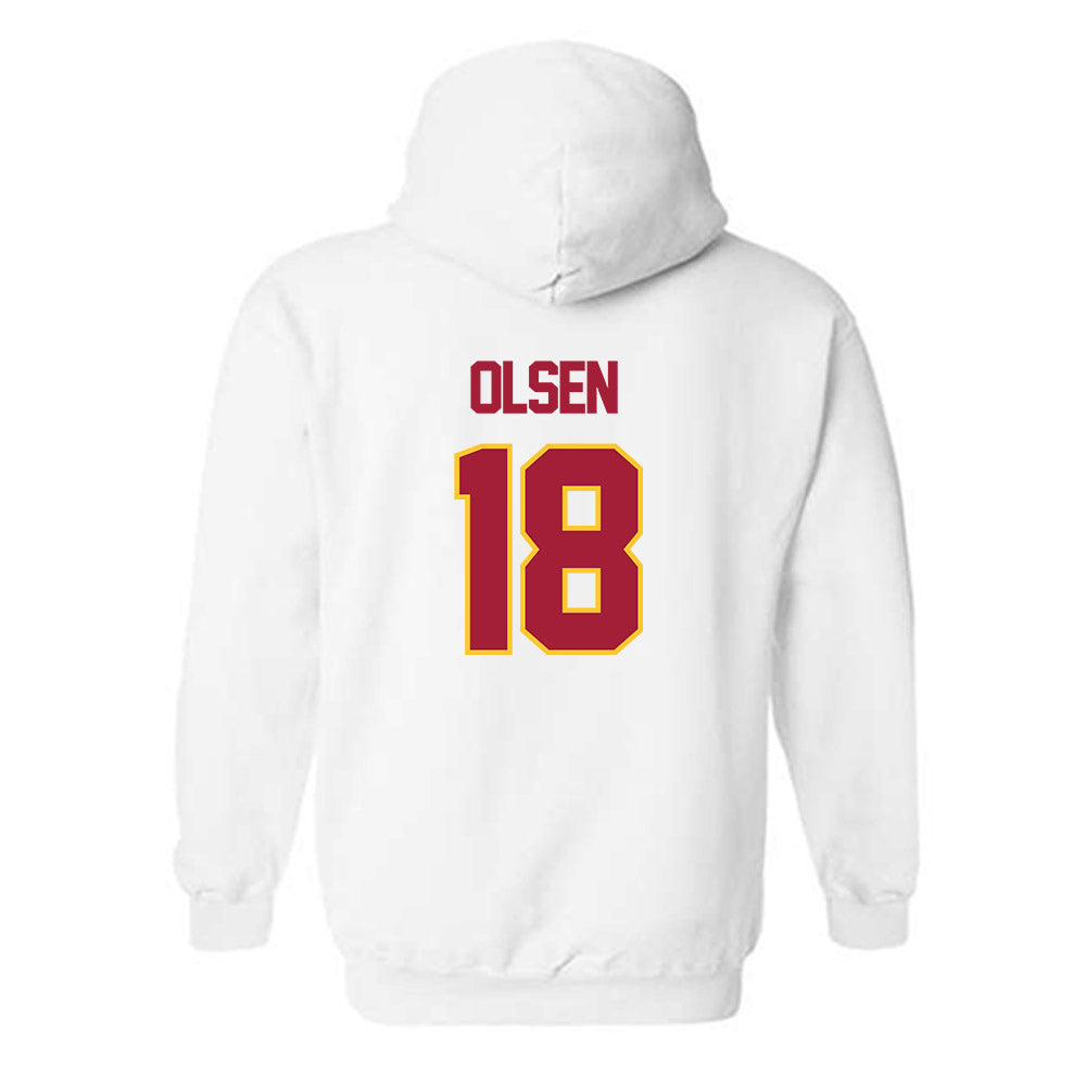 USC - NCAA Football : Joey Olsen - Sports Shersey Hooded Sweatshirt-1