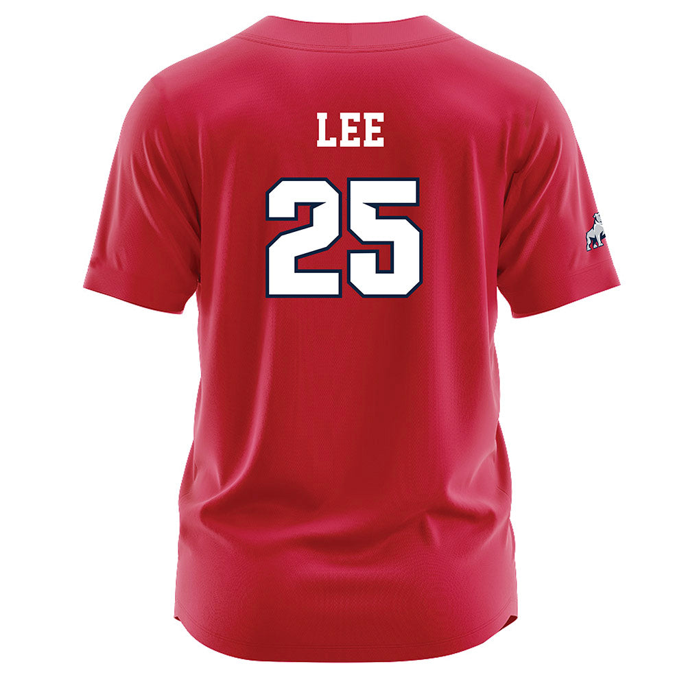 Samford - NCAA Baseball : Joseph Lee - Red Jersey-1