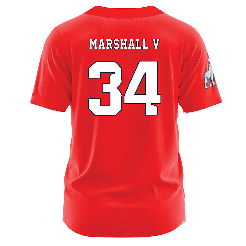 Samford - NCAA Baseball : Everett Marshall V - Red Jersey-1