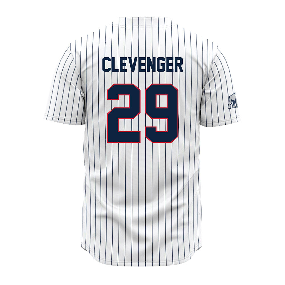 Samford - NCAA Baseball : Heath Clevenger - Pinstripe Jersey-1