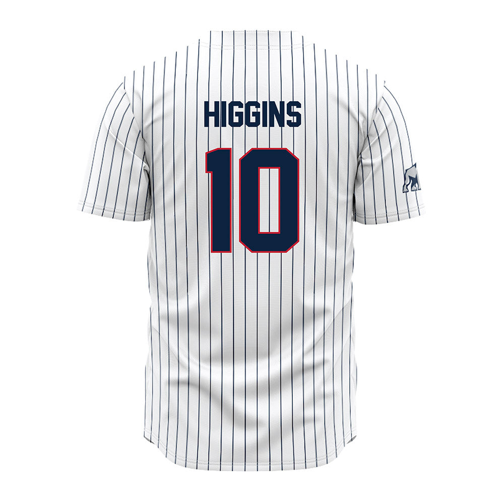 Samford - NCAA Baseball : Trey Higgins - Pinstripe Jersey-1