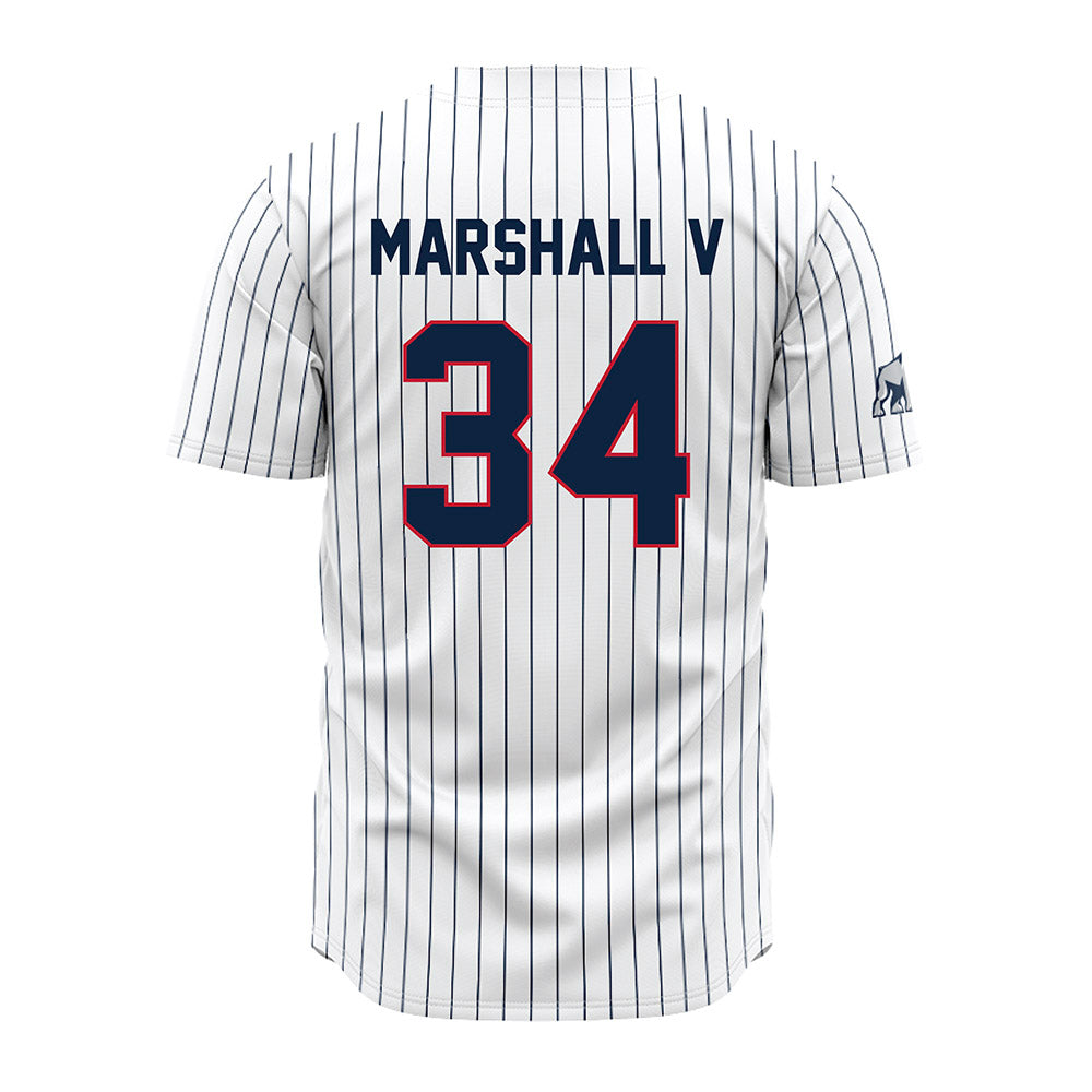 Samford - NCAA Baseball : Everett Marshall V - Pinstripe Jersey-1