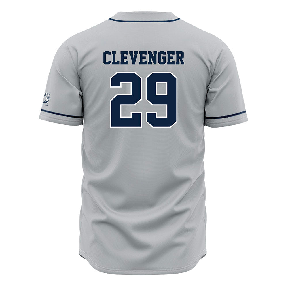 Samford - NCAA Baseball : Heath Clevenger - Grey Jersey-1