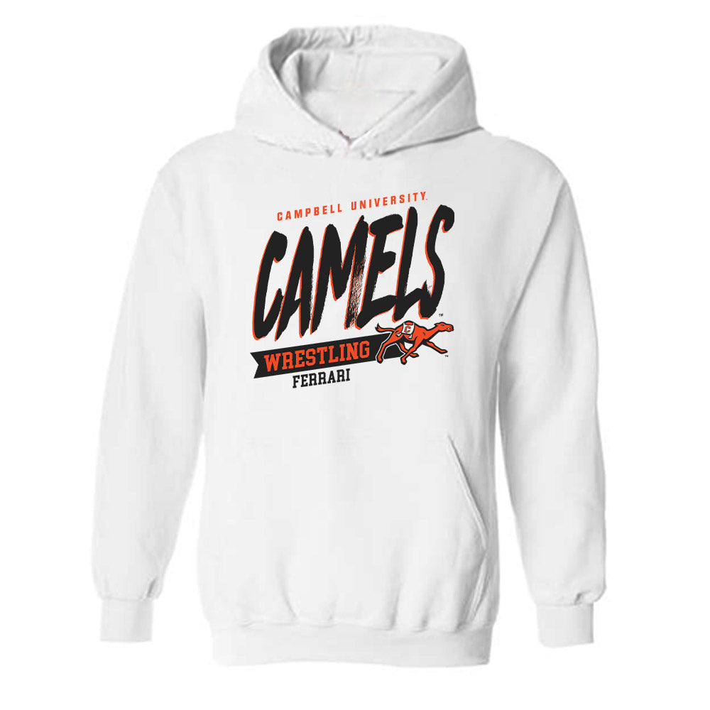 Campbell - NCAA Wrestling : Anthony Ferrari - Classic Fashion Shersey Hooded Sweatshirt-0