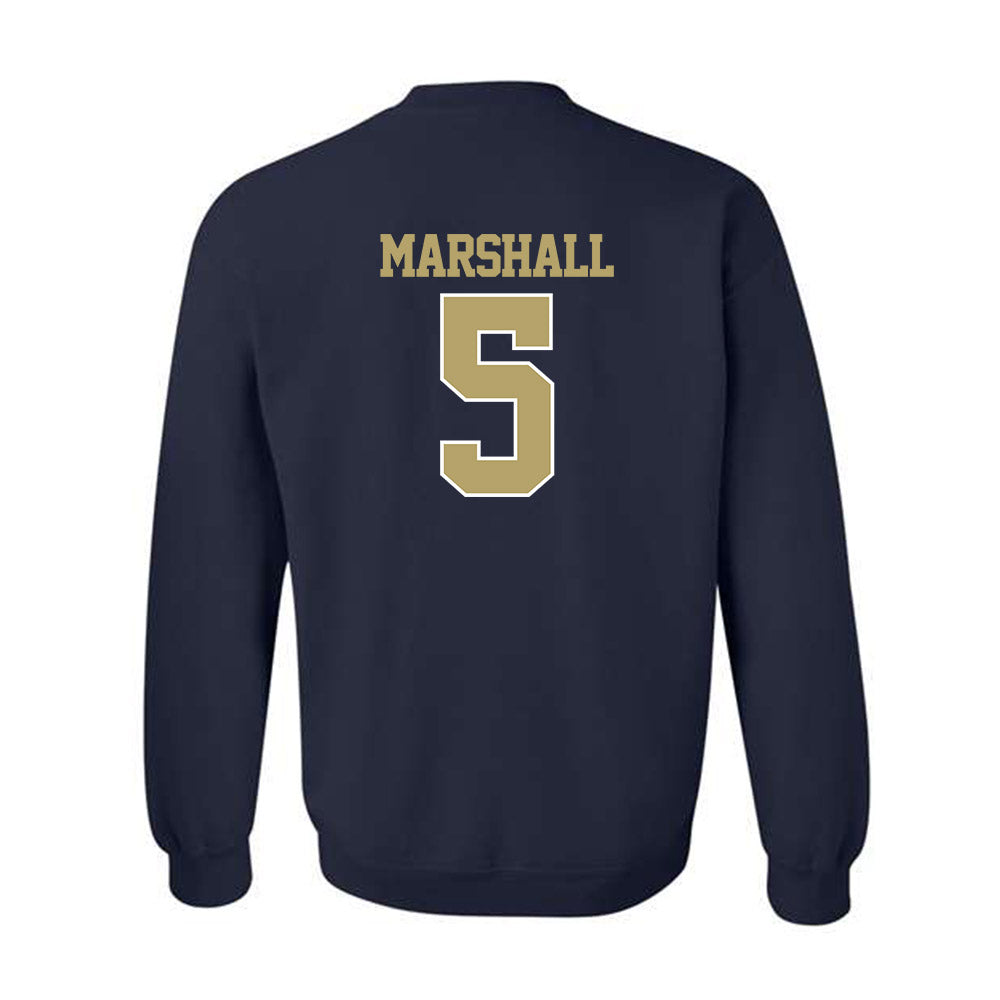 Georgia Tech - NCAA Men's Basketball : Peyton Marshall - Classic Fashion Shersey Crewneck Sweatshirt-1