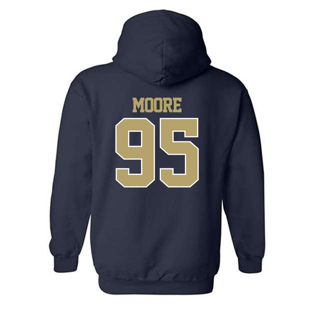 Georgia Tech - NCAA Football : Jason Moore - Classic Fashion Shersey Hooded Sweatshirt-1