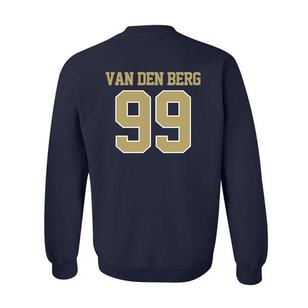 Georgia Tech - NCAA Football : Jordan van den Berg - Classic Fashion Shersey Crewneck Sweatshirt-1