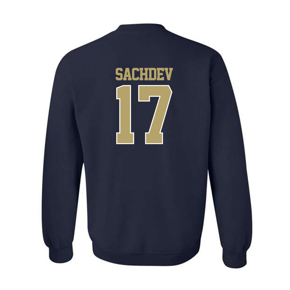 Georgia Tech - NCAA Men's Tennis : Rohan Sachdev - Classic Fashion Shersey Crewneck Sweatshirt-1