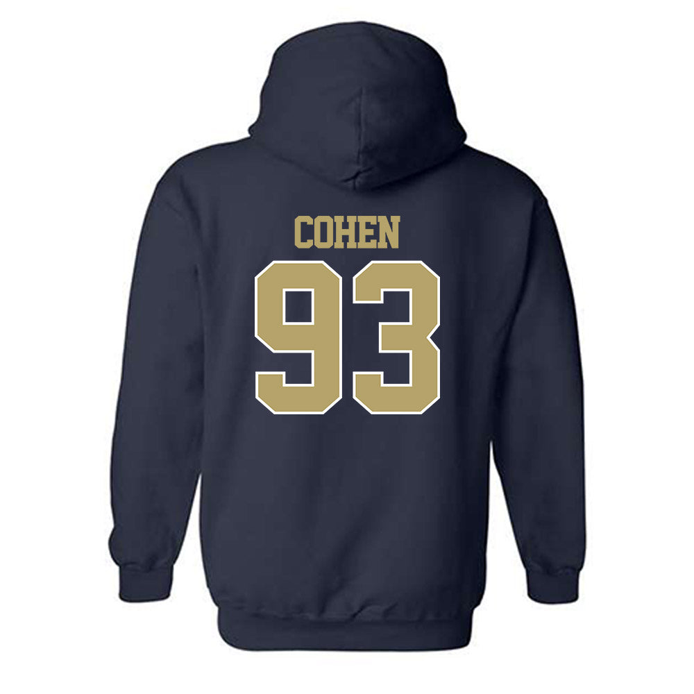 Georgia Tech - NCAA Football : Drew Cohen - Classic Fashion Shersey Hooded Sweatshirt-1