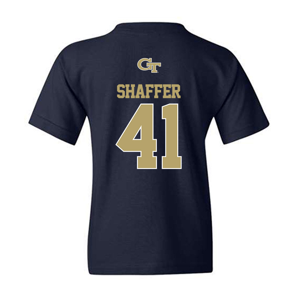 Georgia Tech - NCAA Football : Landon Shaffer - Classic Shersey Youth T-Shirt-1