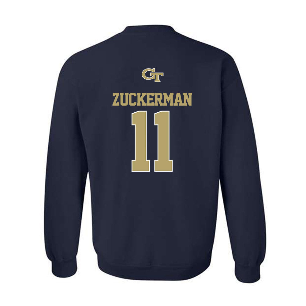 Georgia Tech - NCAA Baseball : Ryan Zuckerman - Classic Shersey Crewneck Sweatshirt-1