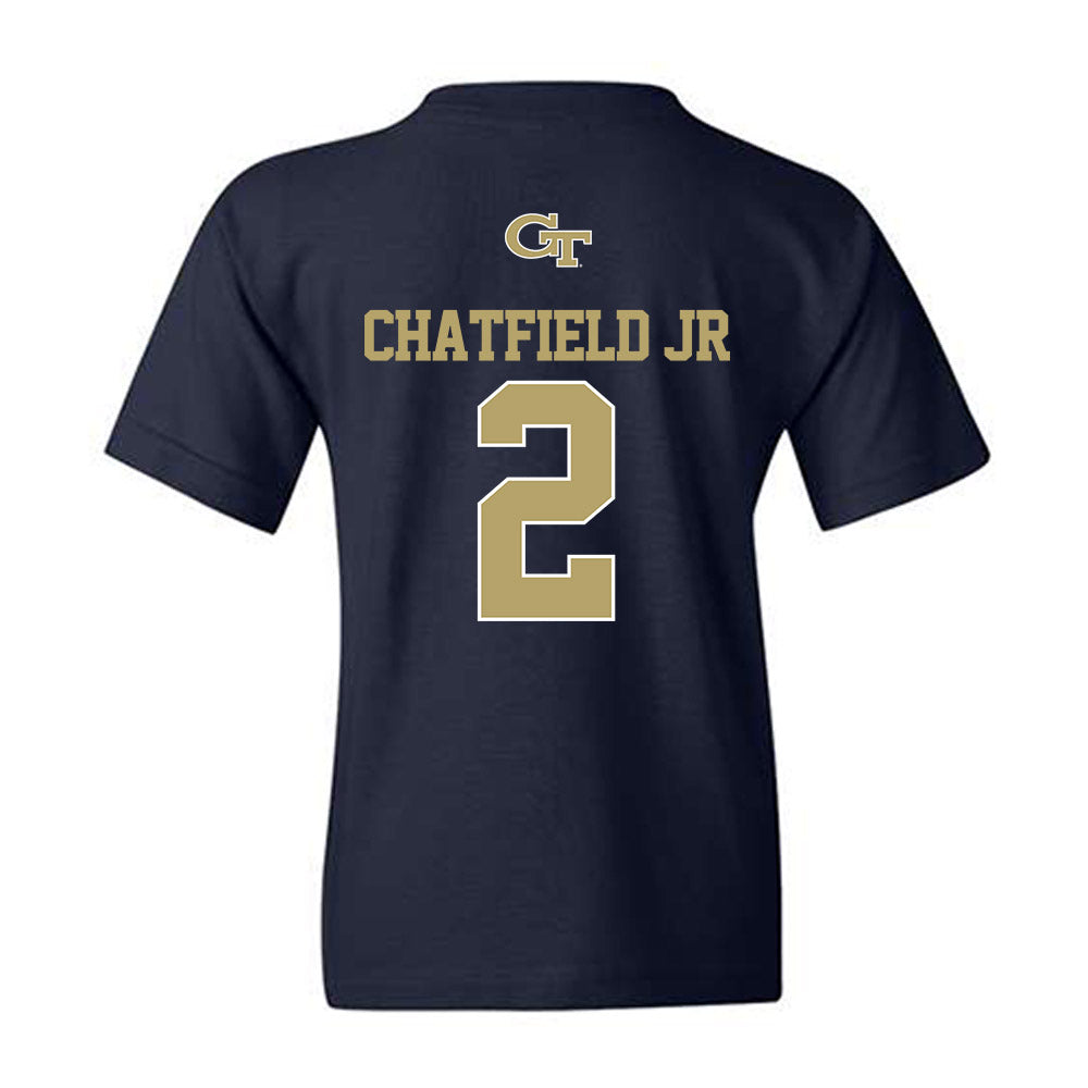 Georgia Tech - NCAA Men's Basketball : Eric Chatfield Jr - Classic Shersey Youth T-Shirt-1