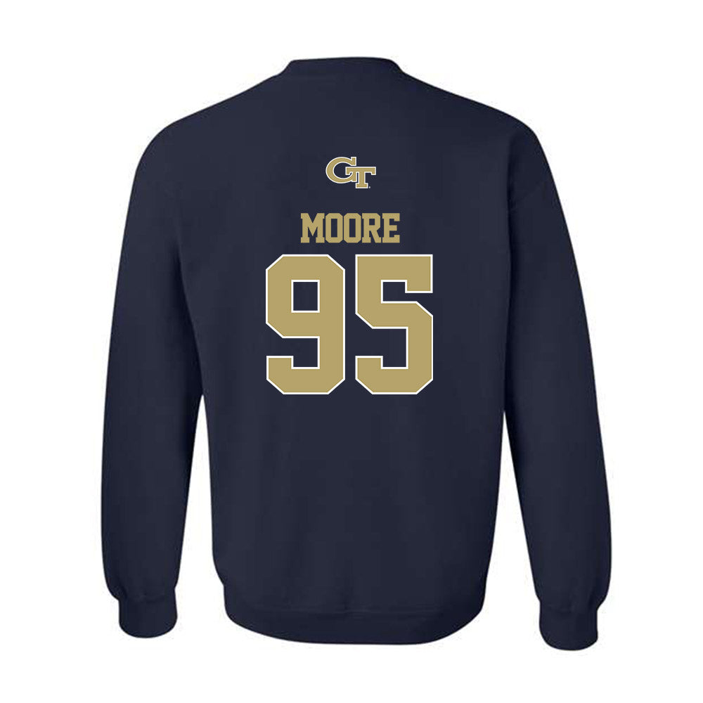 Georgia Tech - NCAA Football : Jason Moore - Classic Shersey Crewneck Sweatshirt