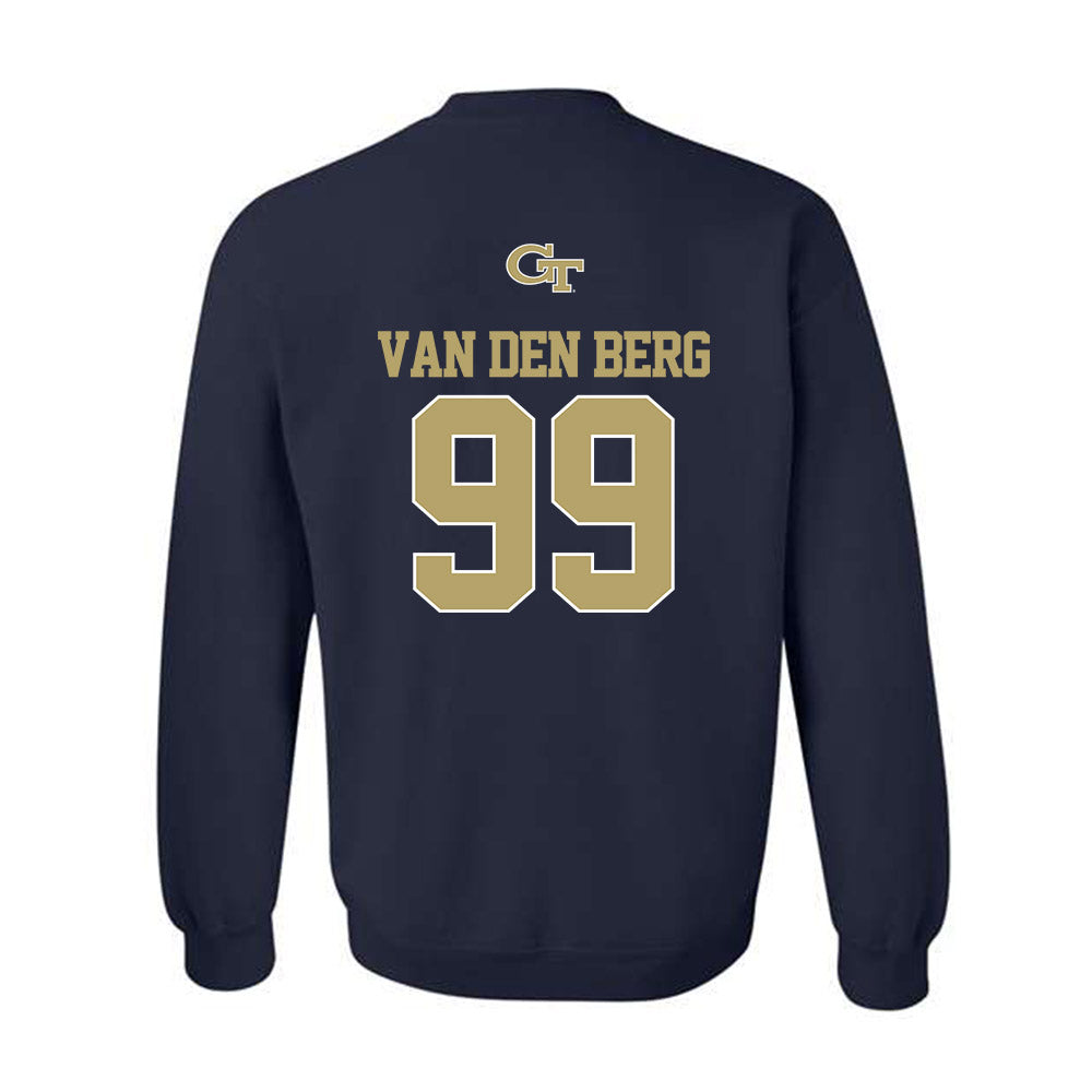 Georgia Tech - NCAA Football : Jordan van den Berg - Classic Shersey Crewneck Sweatshirt