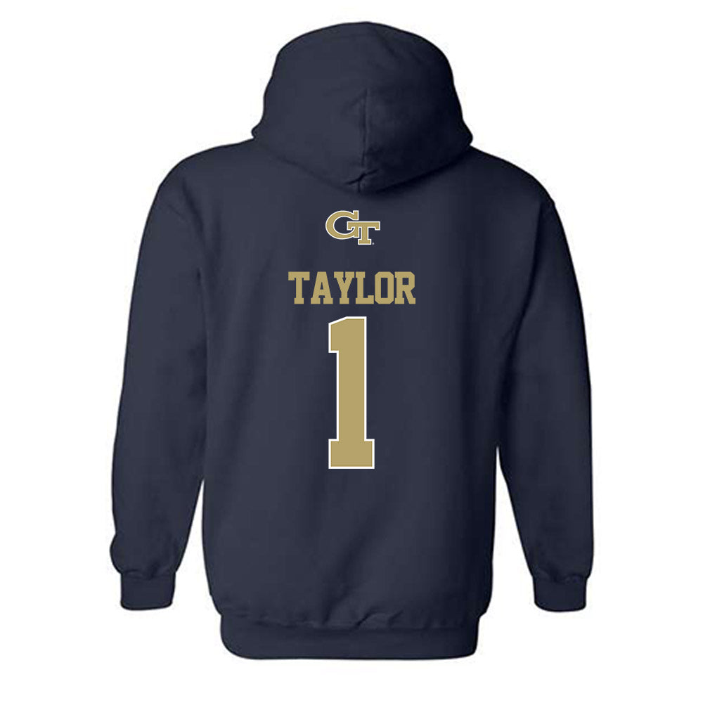 Georgia Tech - NCAA Women's Basketball : McKayla Taylor - Classic Shersey Hooded Sweatshirt-1