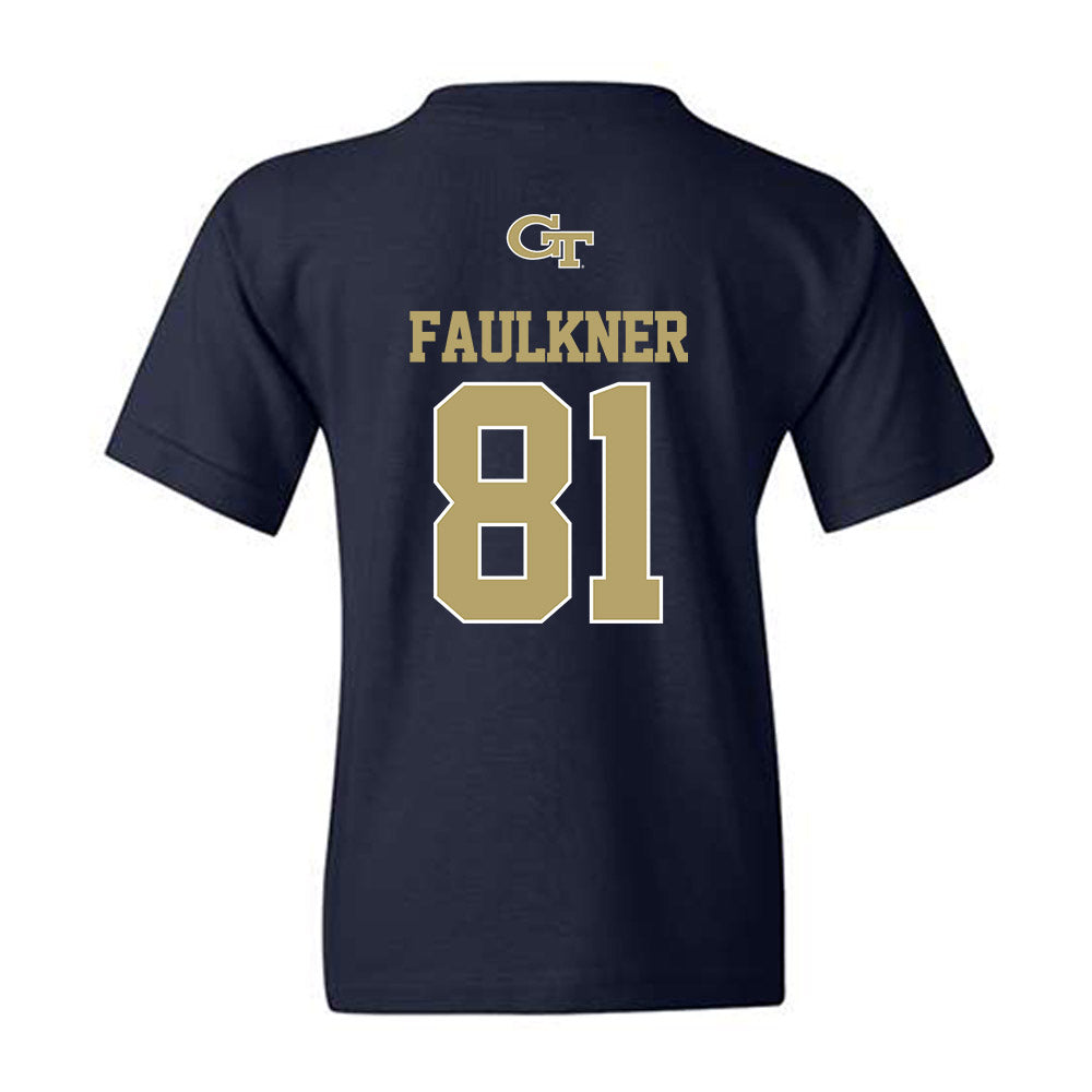Georgia Tech - NCAA Football : Cal Faulkner - Classic Shersey Youth T-Shirt-1