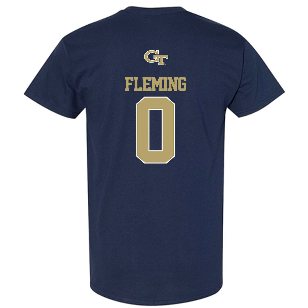 Georgia Tech - NCAA Men's Basketball : Akai Fleming - Classic Shersey T-Shirt-1
