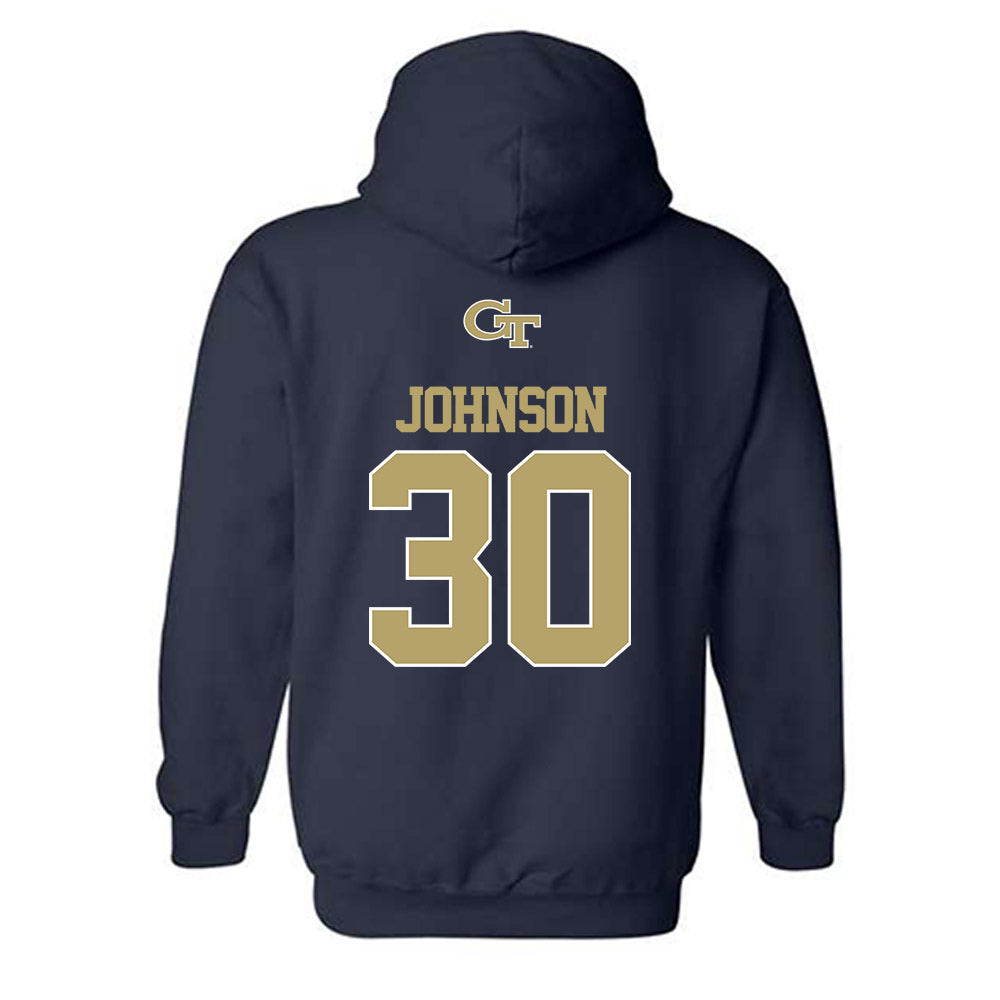 Georgia Tech - NCAA Softball : Madalyn Johnson - Classic Shersey Hooded Sweatshirt-1