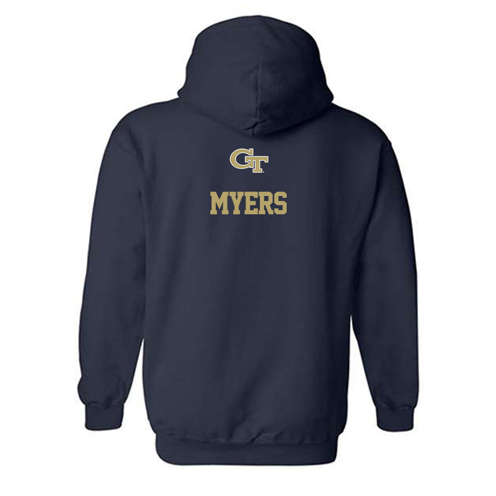 Georgia Tech - NCAA Women's Track & Field : Kennedy Myers - Classic Shersey Hooded Sweatshirt-1