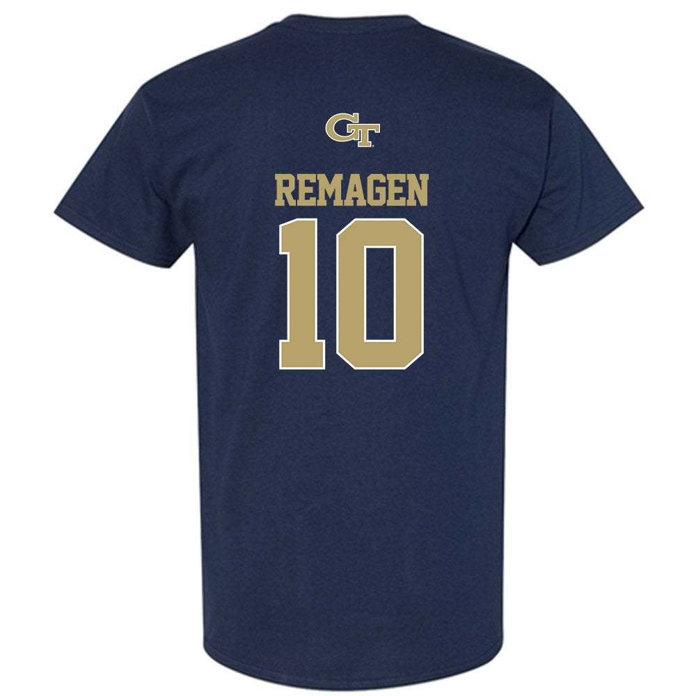 Georgia Tech - NCAA Men's Basketball : Davi Remagen - Classic Shersey T-Shirt-1