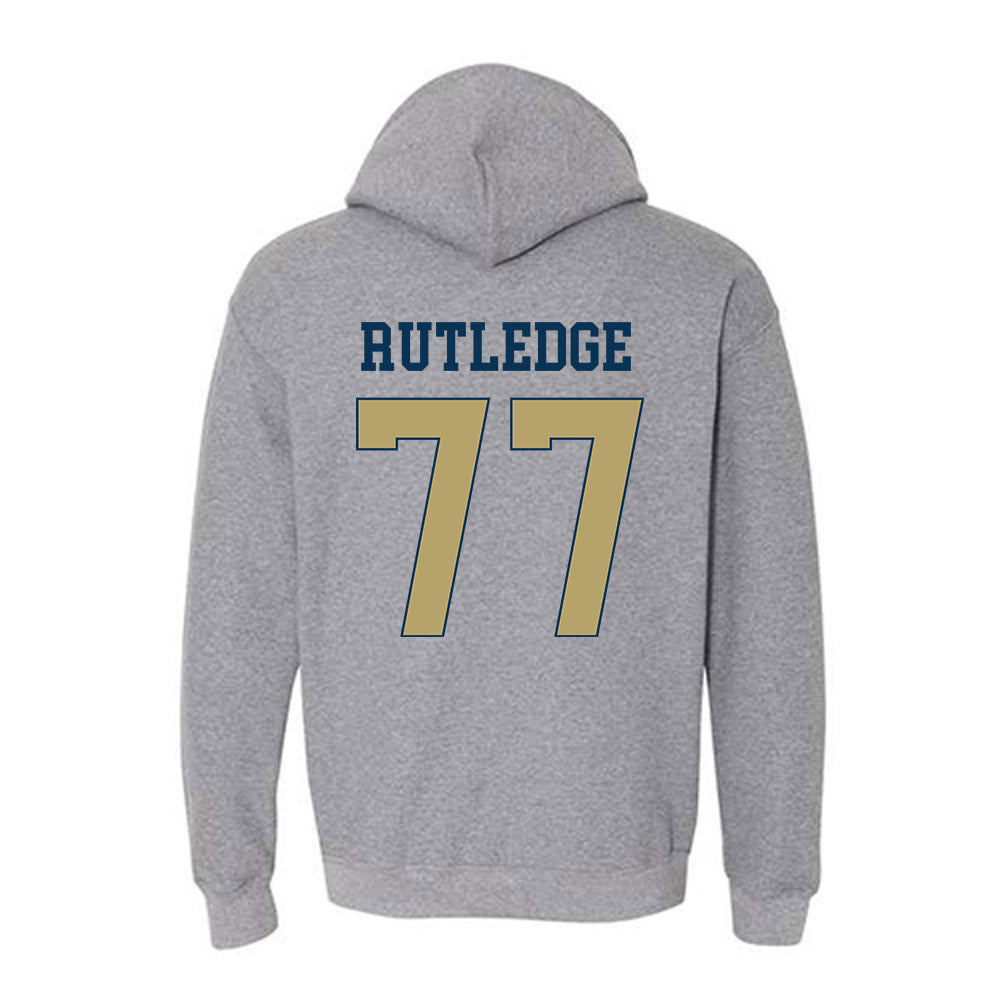 Georgia Tech - NCAA Football : Keylan Rutledge - Classic Fashion Shersey Hooded Sweatshirt