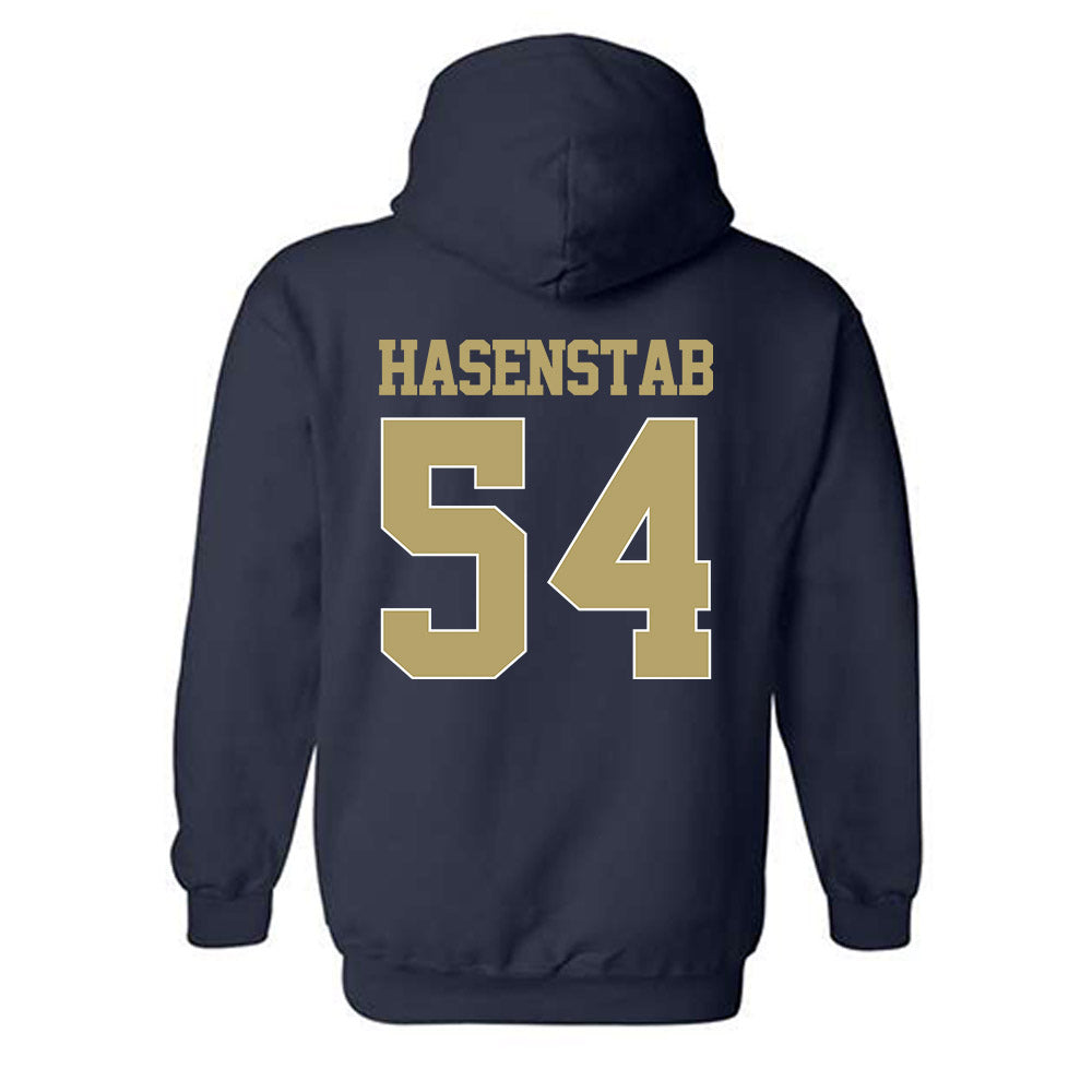 Georgia Tech - NCAA Baseball : Riley Hasenstab - Classic Shersey Hooded Sweatshirt-1