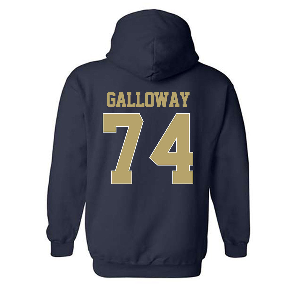 Georgia Tech - NCAA Football : Benjamin Galloway - Classic Shersey Hooded Sweatshirt-1