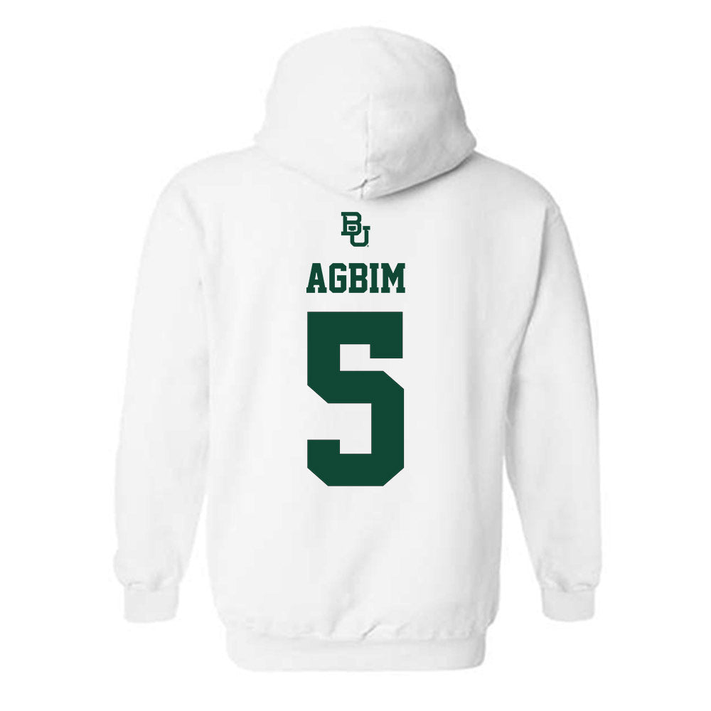 Baylor - NCAA Men's Basketball : Obi Agbim - Sports Shersey Hooded Sweatshirt-1