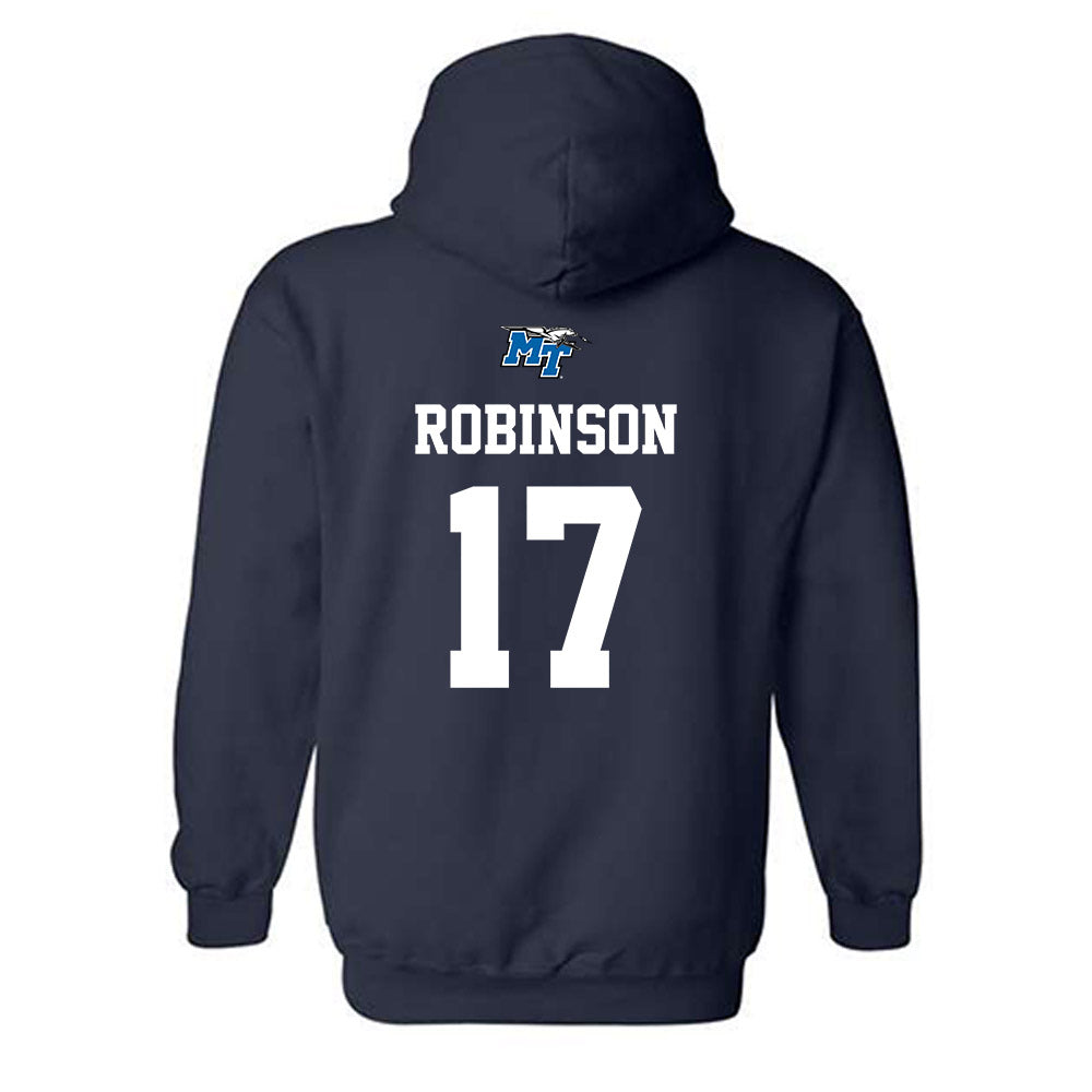 MTSU - NCAA Baseball : Ethan Robinson - Sports Shersey Hooded Sweatshirt-1