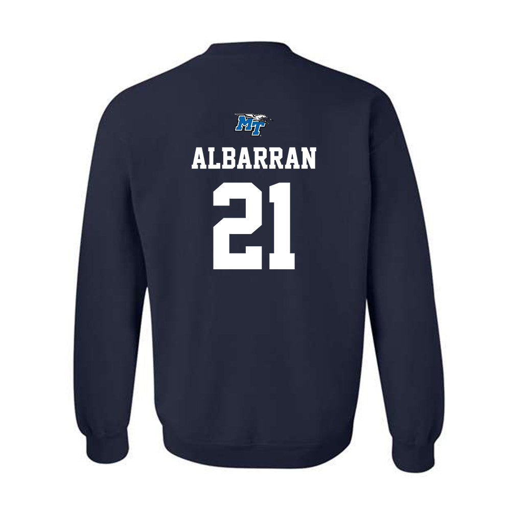 MTSU - NCAA Baseball : Abel Albarran - Sports Shersey Crewneck Sweatshirt-1