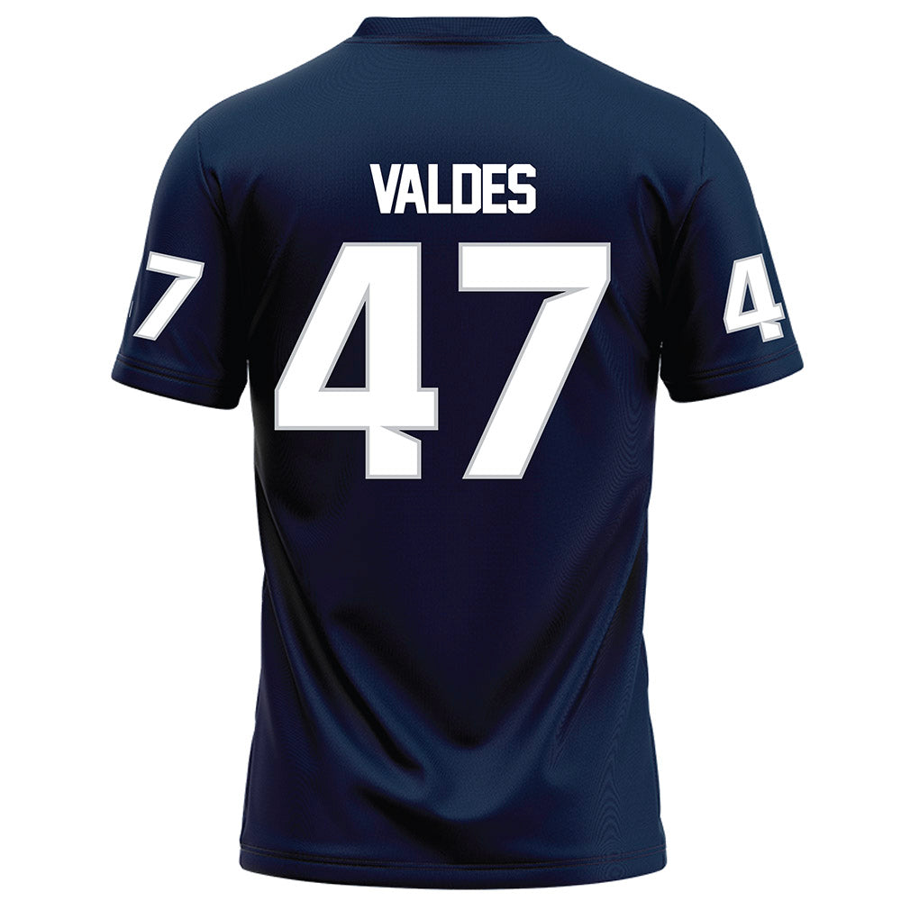 Samford - NCAA Football : Daniel Valdes - Navy Football Jersey-1