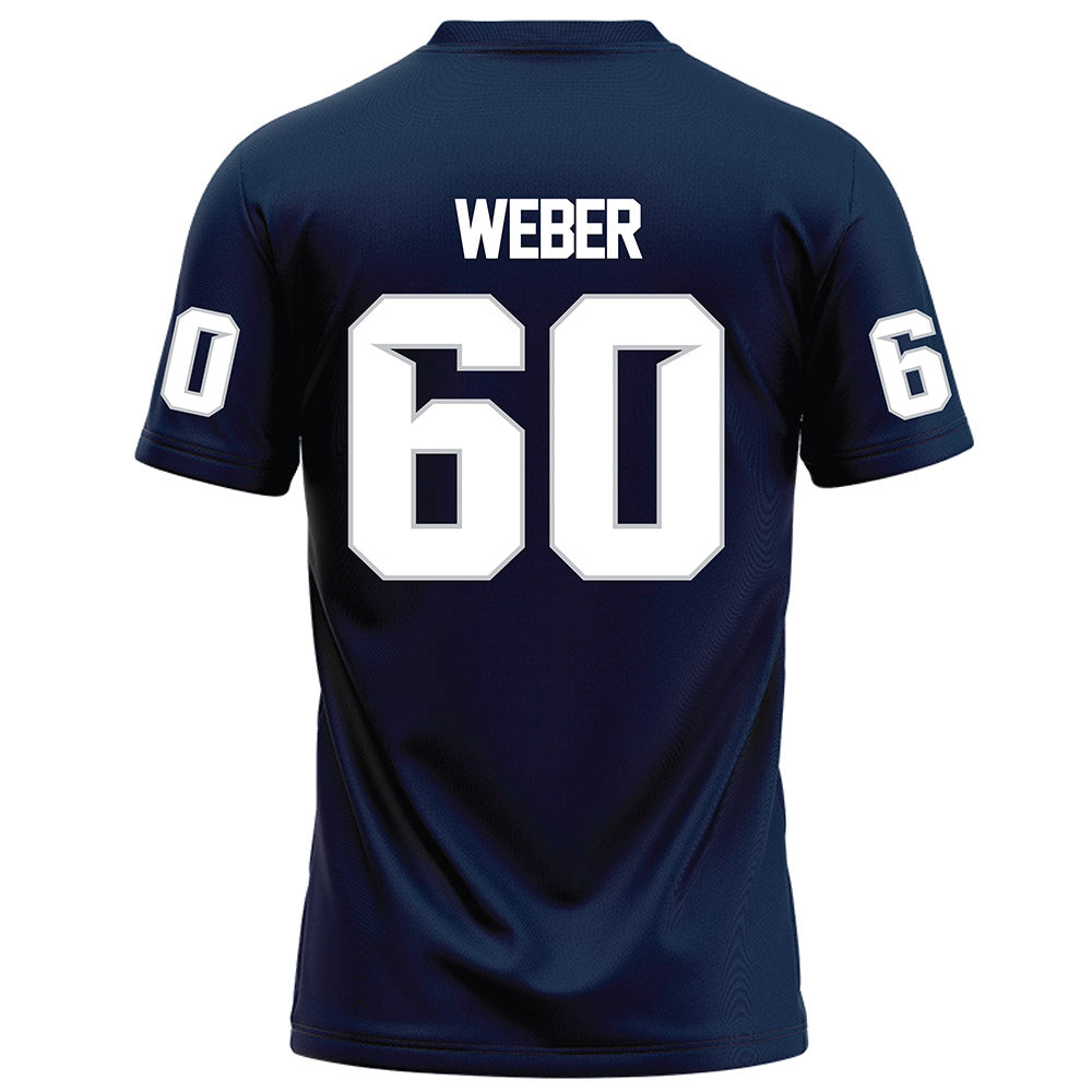 Samford - NCAA Football : Hank Weber - Navy Football Jersey-1
