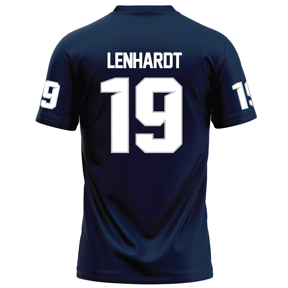 Samford - NCAA Football : Trey Lenhardt - Navy Football Jersey-1