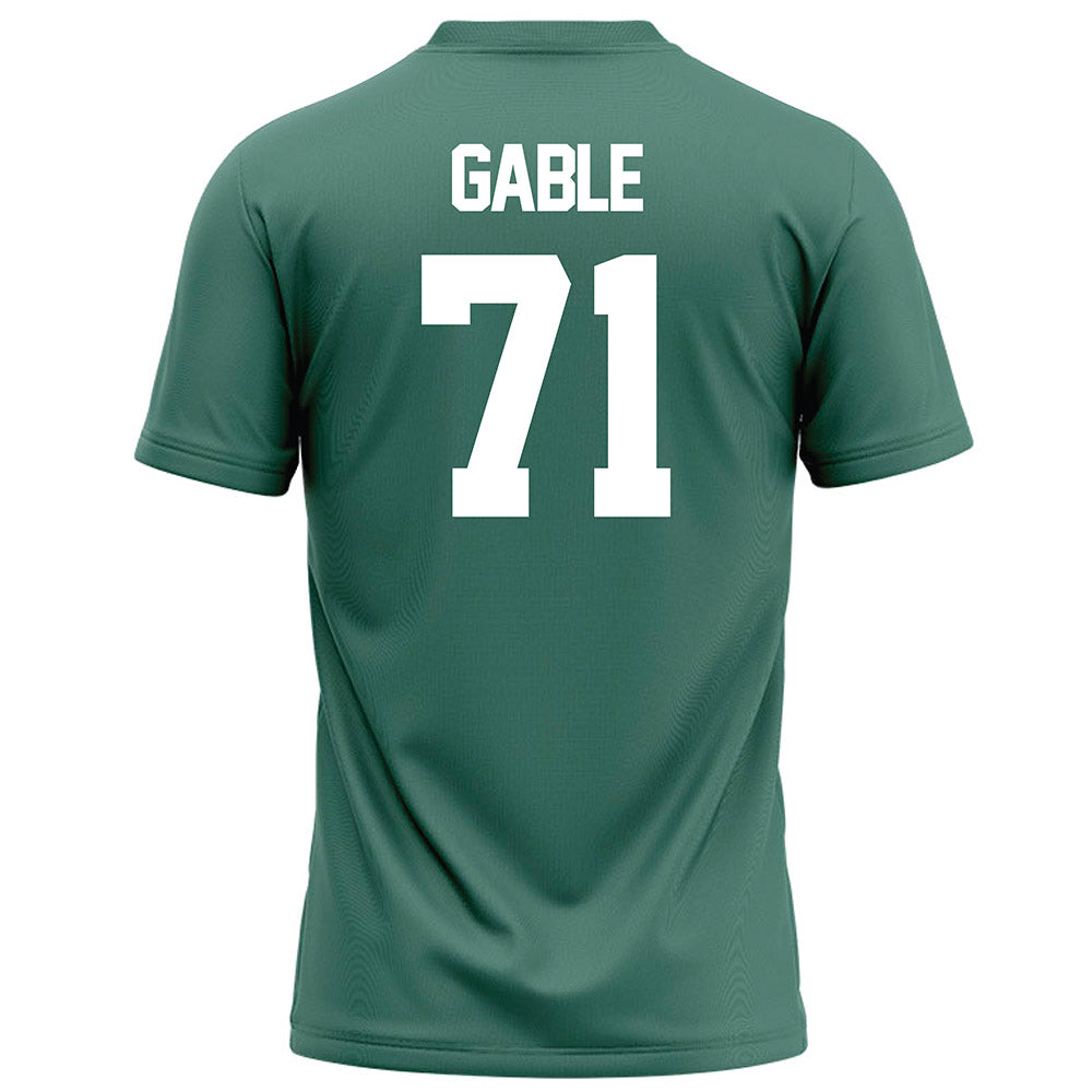 OKBU - NCAA Football : Tristan Gable - Green Football Jersey-1