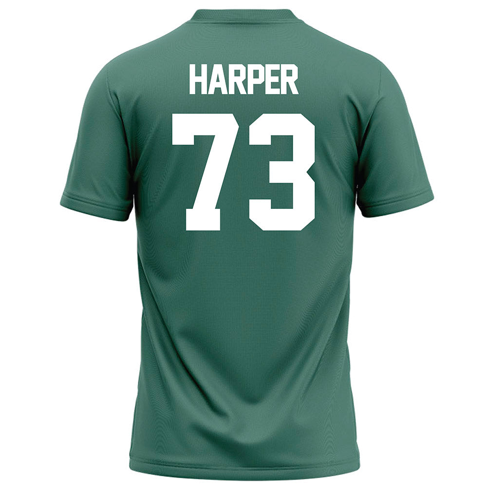 OKBU - NCAA Football : Ian Harper - Green Football Jersey-1