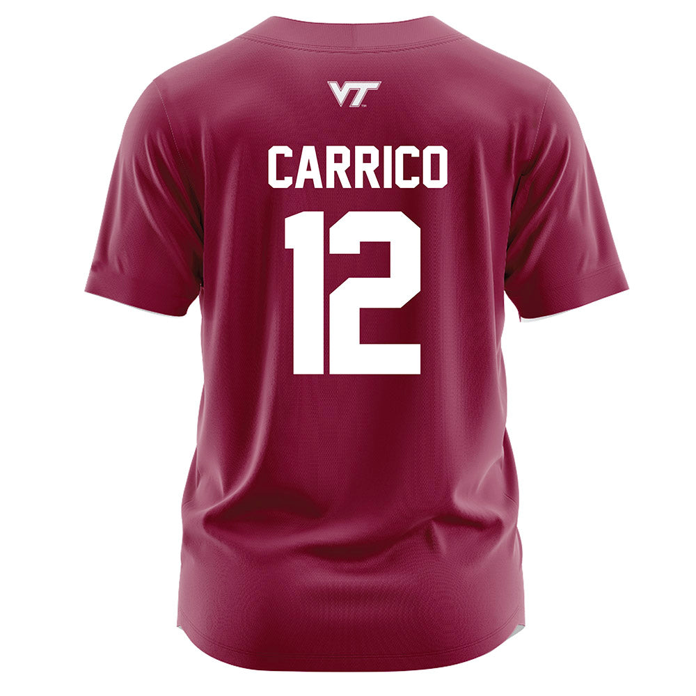 Virginia Tech - NCAA Softball : Breanna Carrico - Maroon Jersey-1