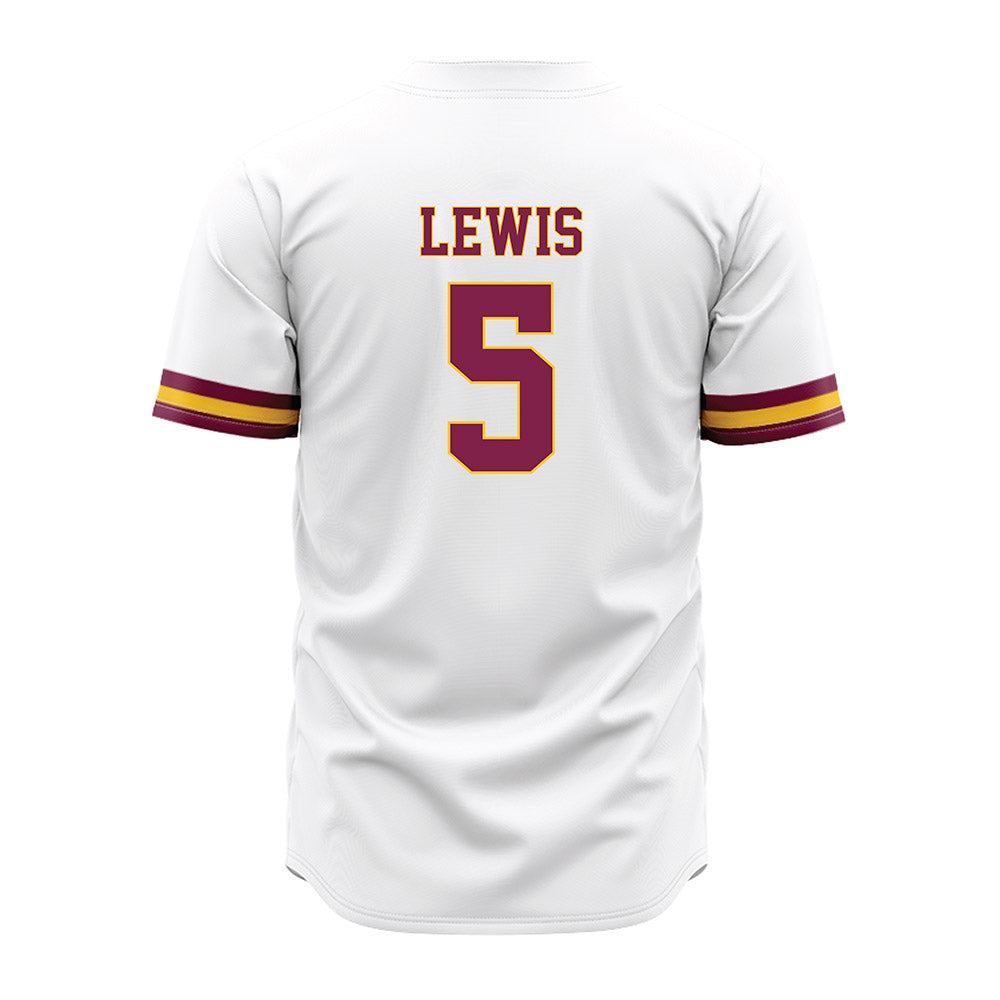 Arizona State - NCAA Baseball : Brenden Lewis - White Jersey-1