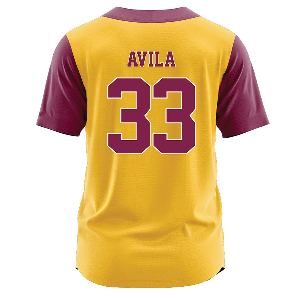 Arizona State - NCAA Softball : Yazzy Avila - Gold Jersey-1