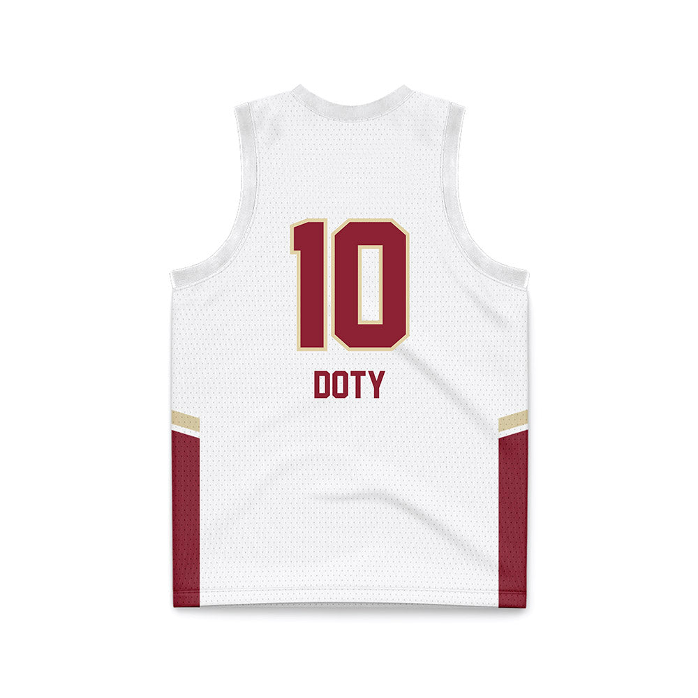 Elon - NCAA Women's Basketball : Kamryn Doty - White Basketball Jersey-1