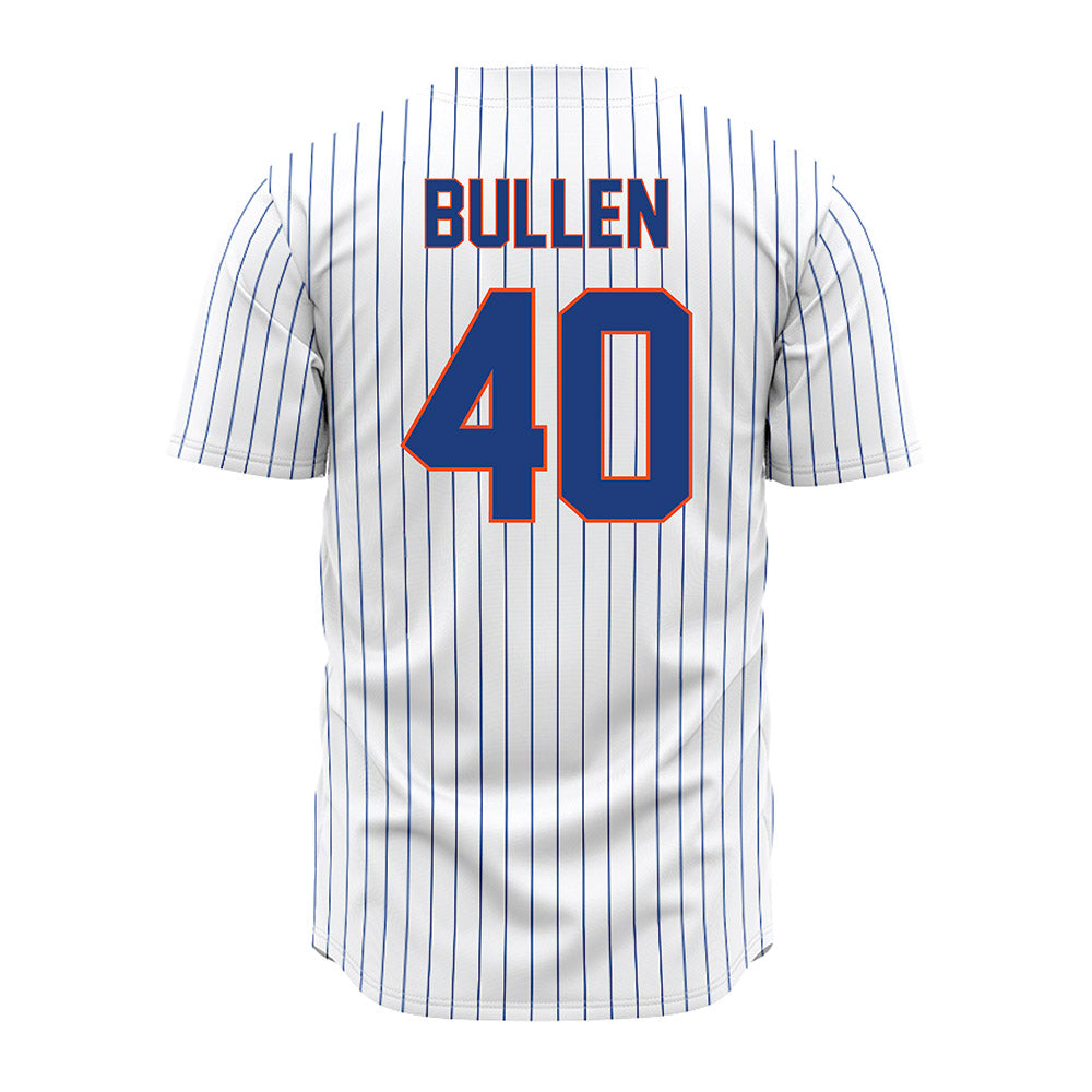Florida - NCAA Baseball : Cole Bullen - White Pinstripe Jersey-1
