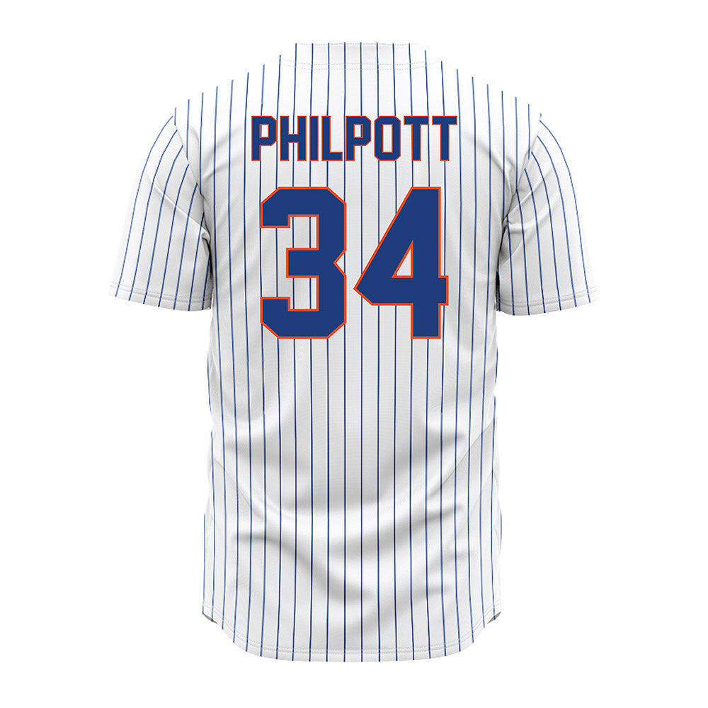 Florida - NCAA Baseball : Alex Philpott - White Pinstripe Jersey