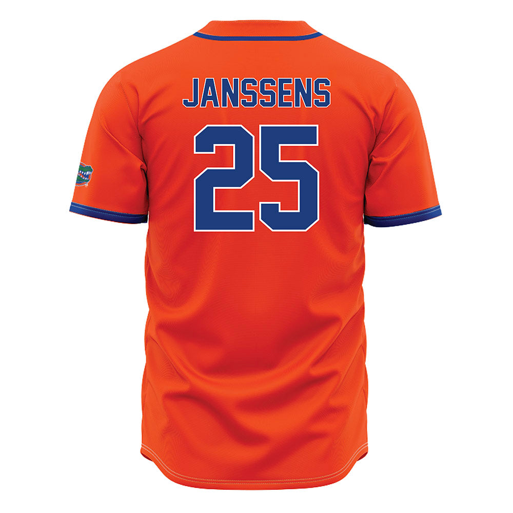 Florida - NCAA Baseball : niko janssens - Orange Jersey-1