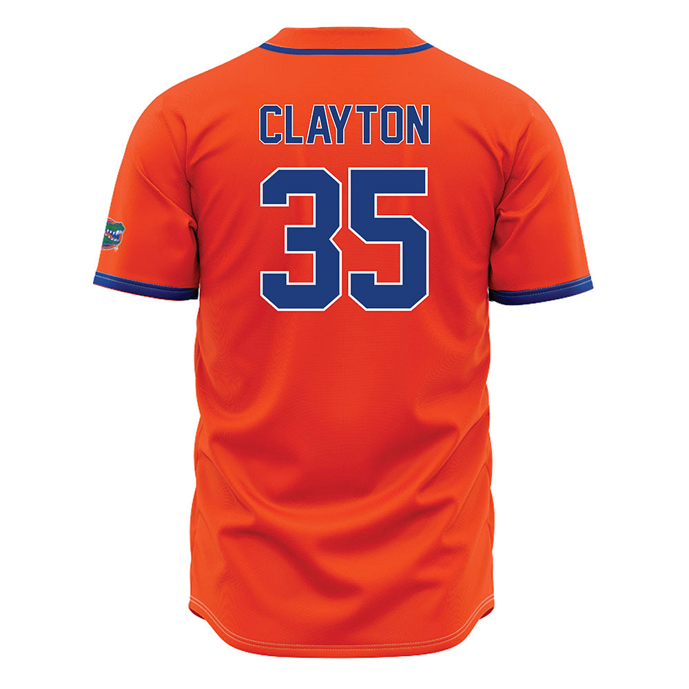 Florida - NCAA Baseball : Brock Clayton - Orange Jersey-1