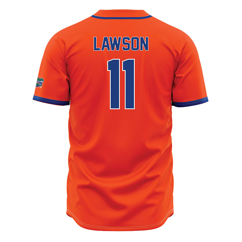 Florida - NCAA Baseball : Brendan Lawson - Orange Jersey-1