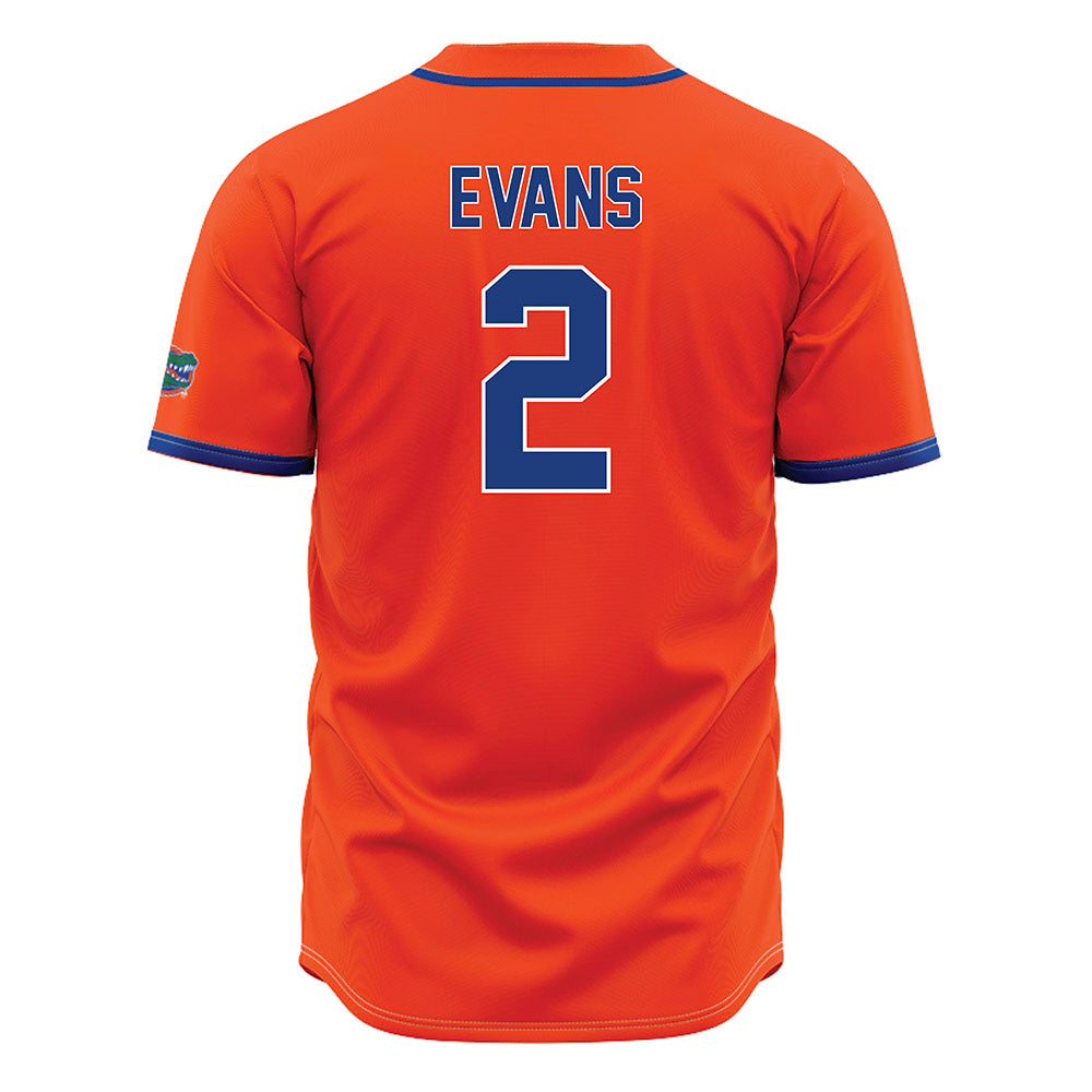 Florida - NCAA Baseball : Ty Evans - Orange Jersey-1