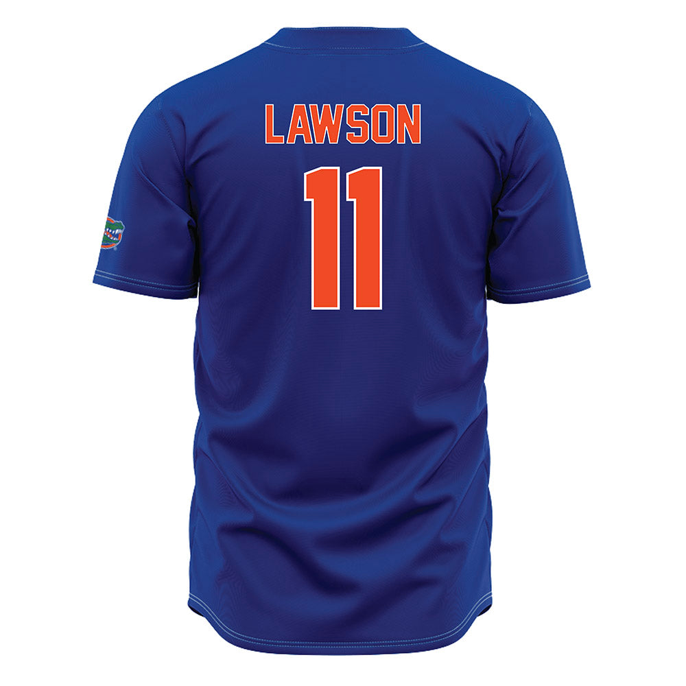 Florida - NCAA Baseball : Brendan Lawson - Blue Jersey-1
