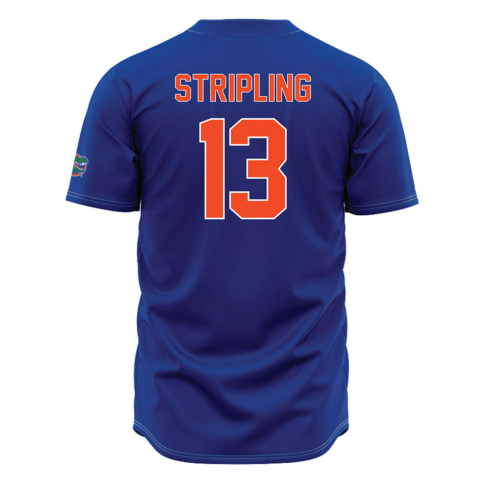 Florida - NCAA Baseball : Landon Stripling - Blue Jersey-1