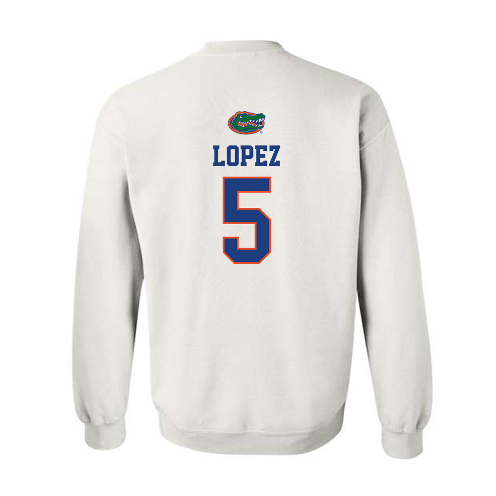 Florida - NCAA Women's Tennis : Qavia Lopez - Crewneck Sweatshirt