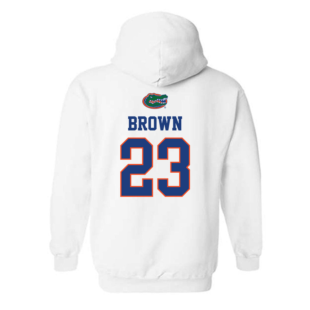 Florida - NCAA Men's Basketball : AJ Brown - Classic Shersey Hooded Sweatshirt-1